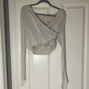 Aritzia Wrap Crop Top